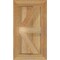 Ekena Millwork Framed Board-n-Batten Shutters w/Z-Bar, Rough Sawn Western Red Cedar, 10 3/4W x 19H, PR RBF06Z11X019RWR - alternate 2